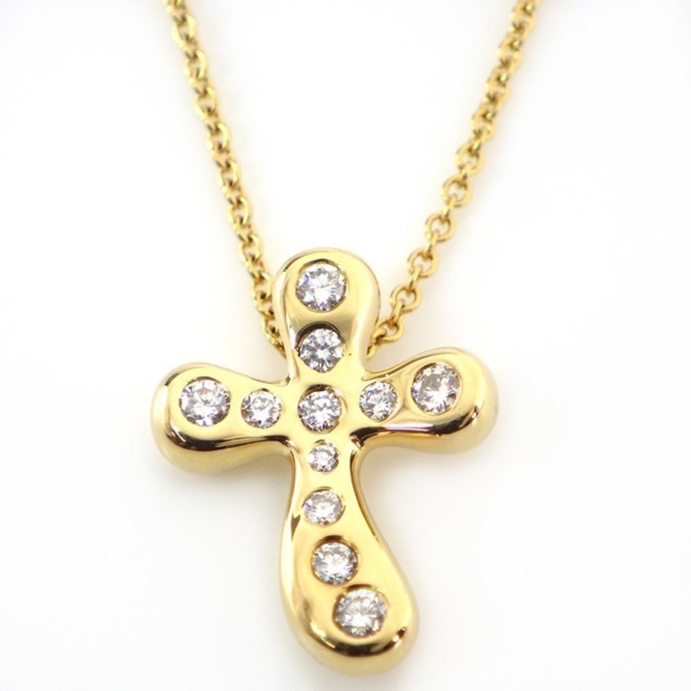 Tiffany Necklace Small Cross Diamond